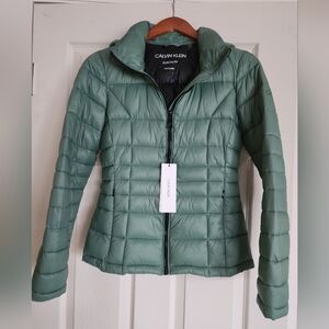 Calvin Klein Green Puffer Jacket